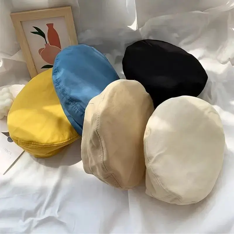 Baskenmütze in Creme für Damen aus Baumwolle – Bild 3