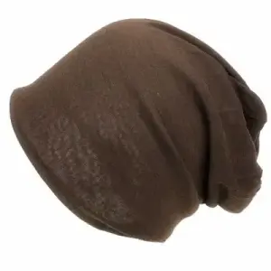 Mütze Braun: lockere Slouch-Beanie mit weitem Schnitt – Braun