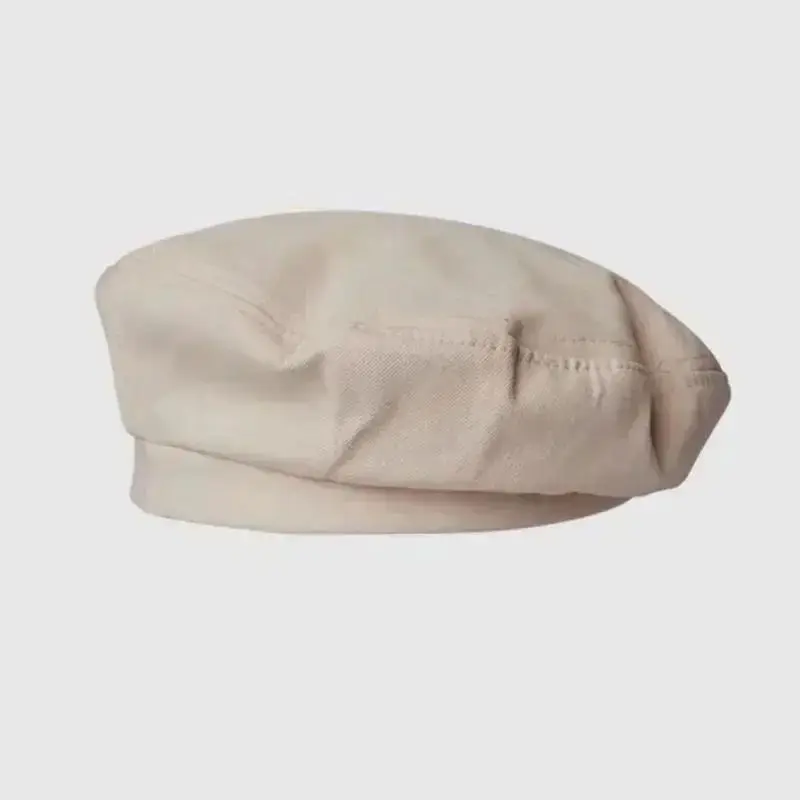 Baskenmütze in Creme für Damen aus Baumwolle – Creme